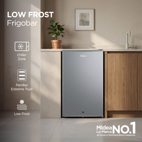 Frigobar Midea Lake Silver 3.3 Pies Cúbicos
