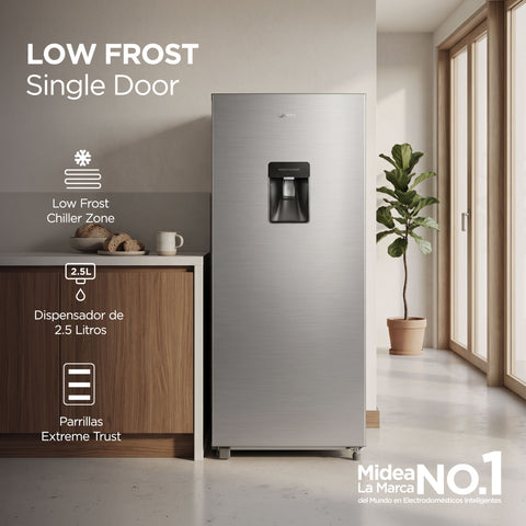Refrigerador Midea 7 Pies Cúbicos 190 L Light Silver Low Frost
