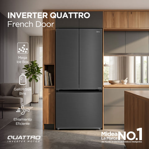 Refrigerador French Door Inverter Quattro 19 Pies