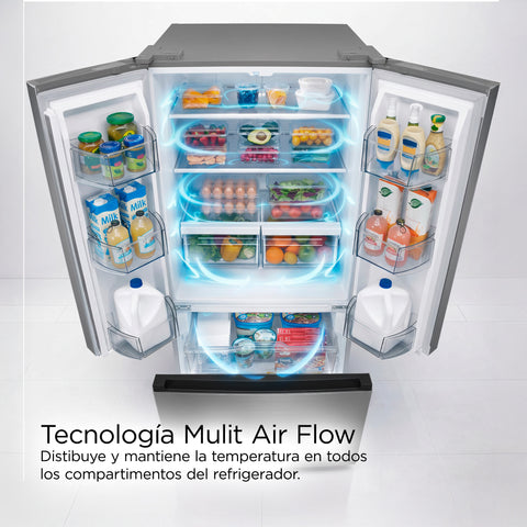 Refrigerador Midea 19 pies FrenchDoor Inox