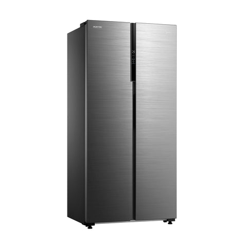 Refrigerador Midea Automático Side By Side Inverter Quattro Bru Steel 17 Pies Cúbicos con Wifi