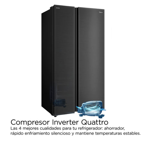 Refrigerador Side by Side Basalt Gray 25 Pies cúbicos