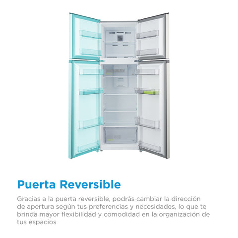 Refrigerador Midea Automático Top Mount Bru Steel 10 Pies