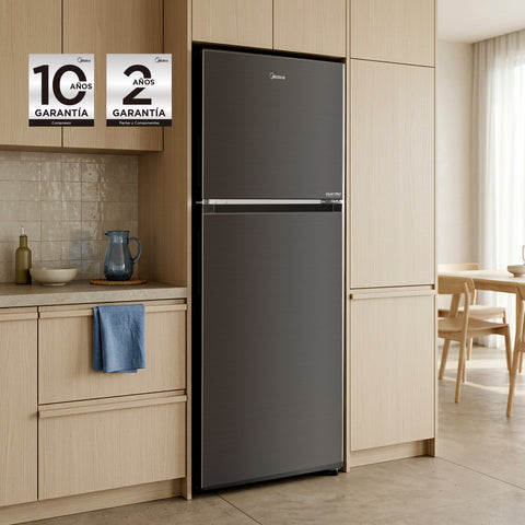 Refrigerador Top Mount Inverter Quattro Jazz Black 9 Pies