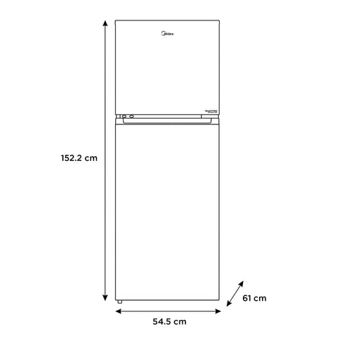 Refrigerador Top Mount Inverter Quattro Jazz Black 9 Pies