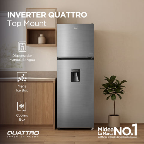 Refrigerador Top Mount Midea Inverter Quattro 10 P