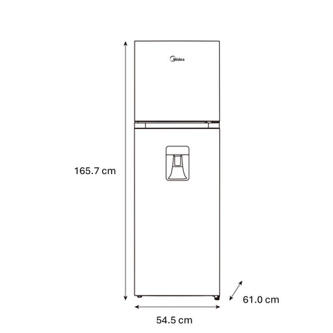 Refrigerador Top Mount Midea Inverter Quattro 10 P
