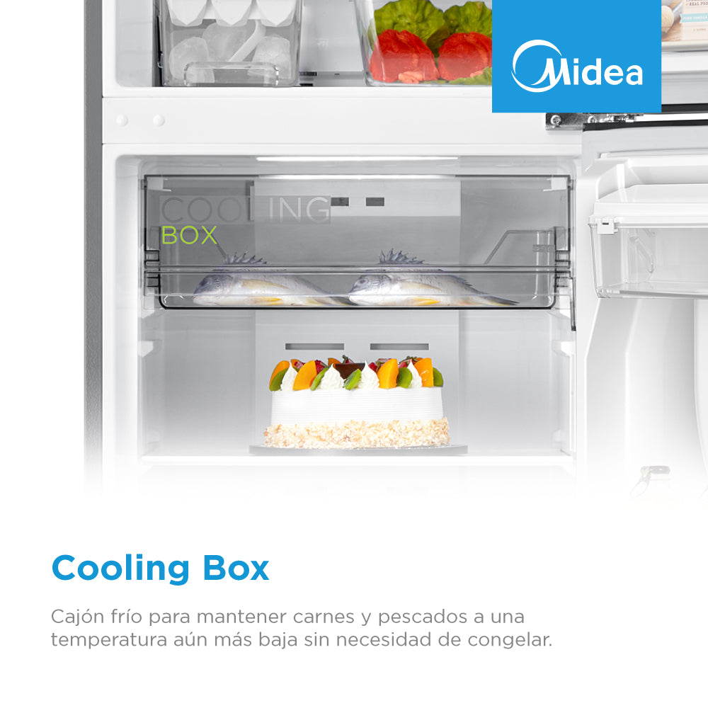 Refrigerador Top Mount Smart Sensor Bru Steel 13 Pies Cúbicos