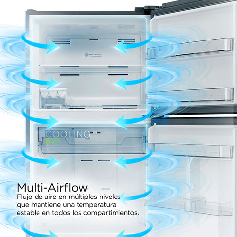 Refrigerador Midea Top Mount Inverter Quattro 15 Pies