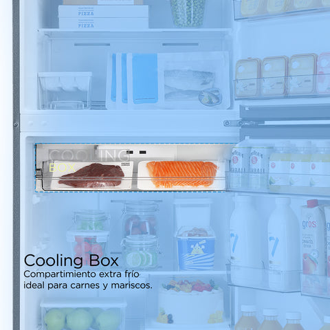 Refrigerador Midea Top Mount Inverter Quattro 15 Pies