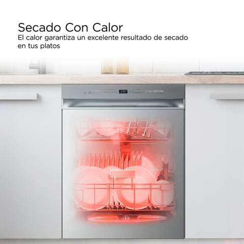 Lavavajillas Midea Sense Wash Empotrable 14 Servicios