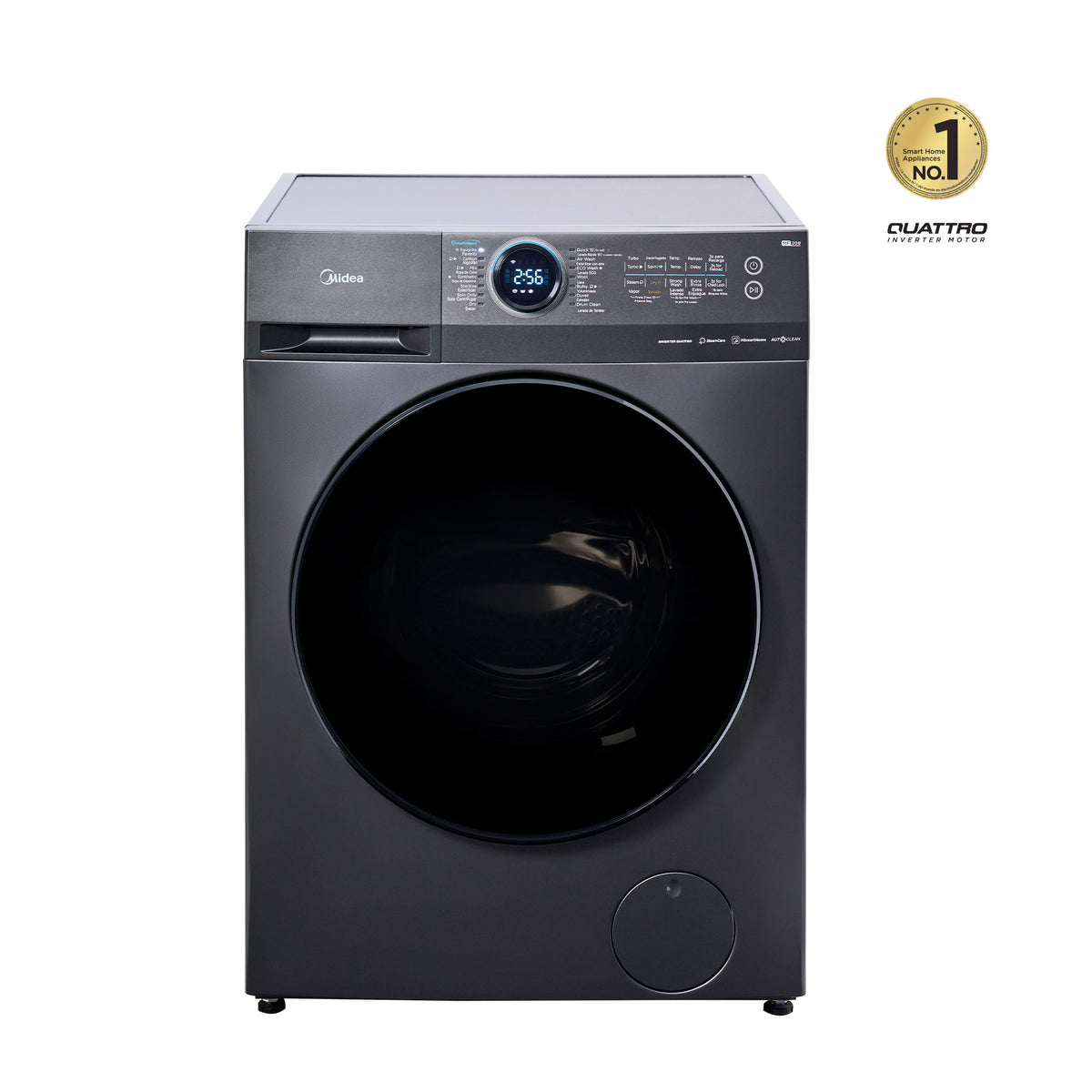Lavasecadora Midea Carga Frontal 15/8 KG Titanio