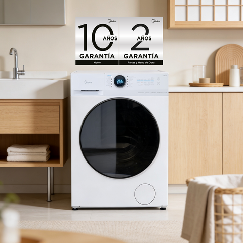 Lavasecadora Midea Carga Frontal Blanca 15 Kg /8Kg