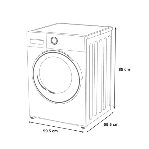 Lavasecadora Midea Carga Frontal Blanca 15 Kg /8Kg