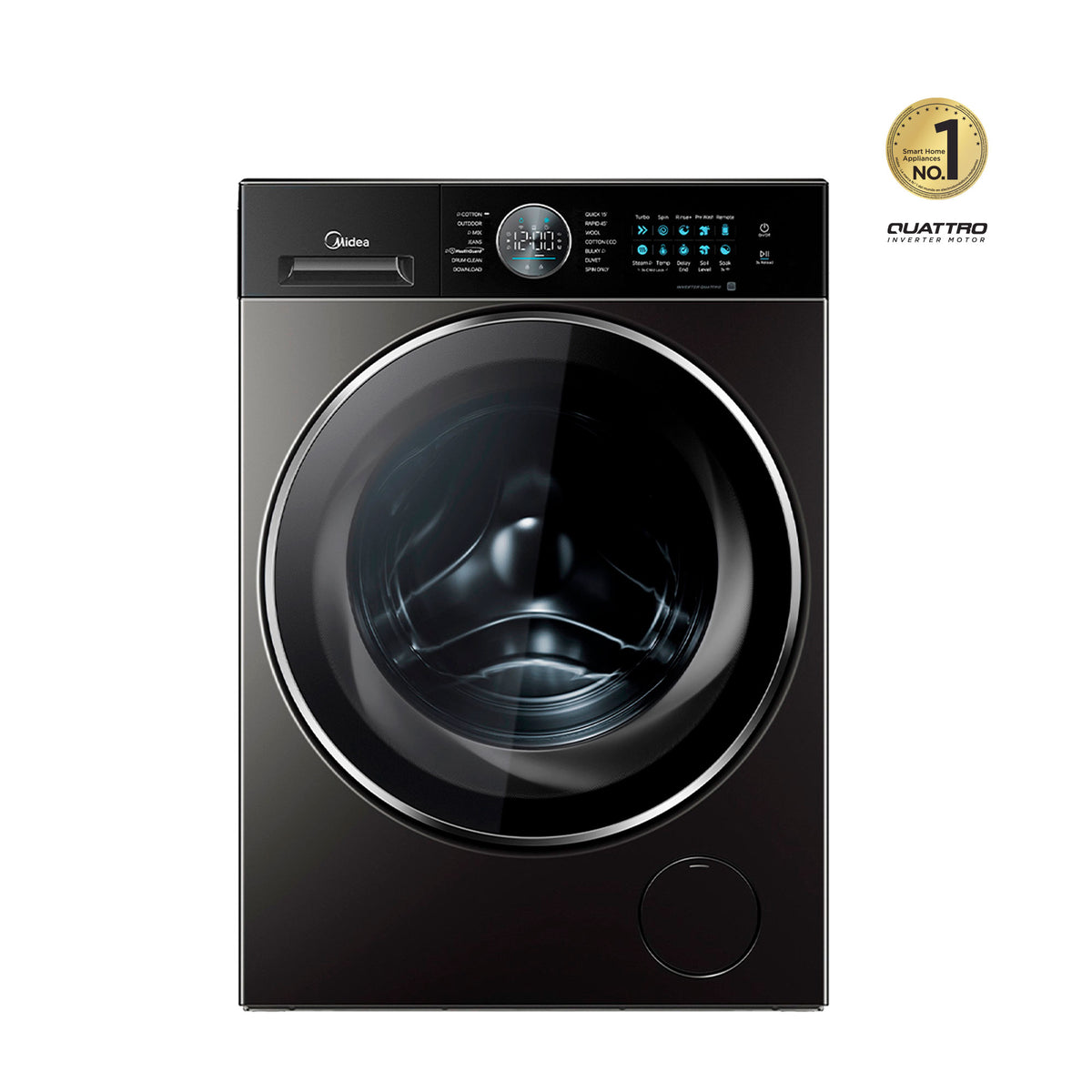 Lavasecadora Midea 15Kg / 7Kg Carga FrontalTitanium