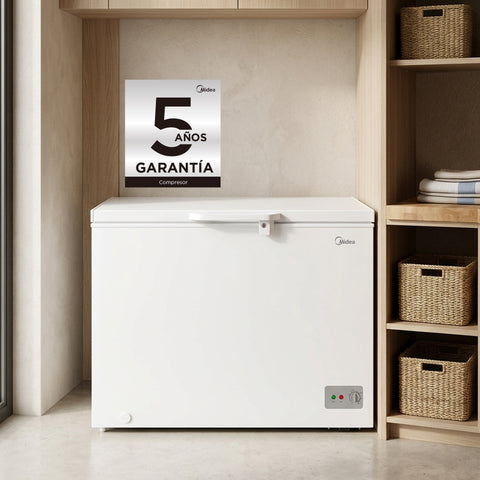 Congelador Refrigerador Midea Horizontal 11pies 295 L