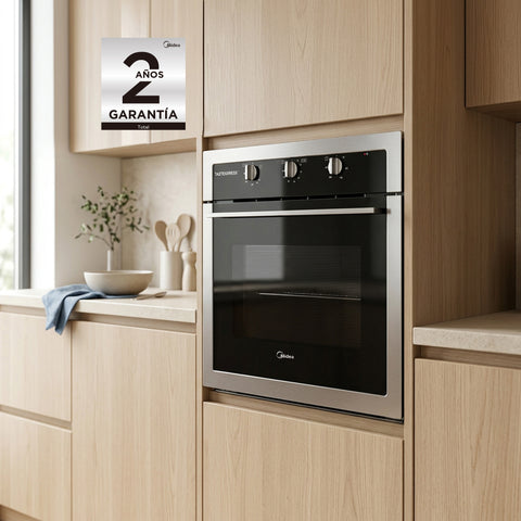 Horno empotrable Midea 24" de gas gris