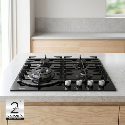 Parrilla de Gas Empotrable Midea 24” (60 cm) 4 Quemadores