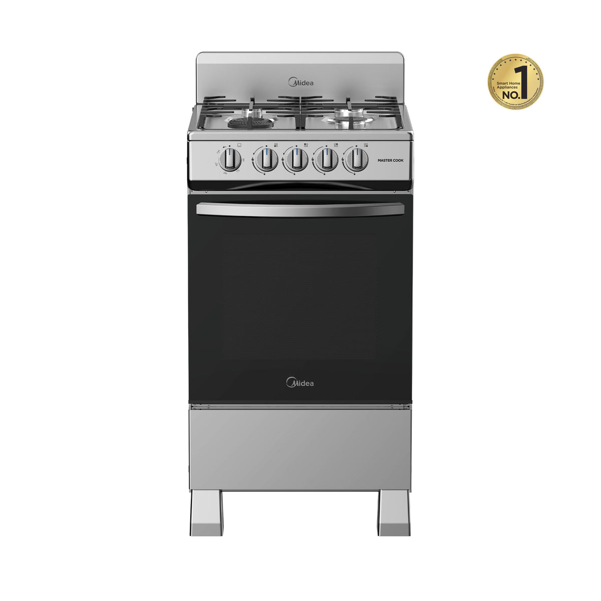 Estufa de piso Midea con copete 20" Silver
