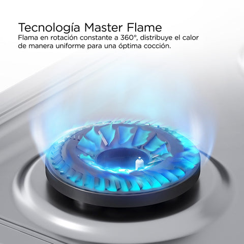 Estufa de piso Midea con copete 20" Silver