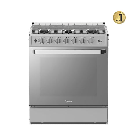 Estufa de piso MIDEA 30 pulgadas silver