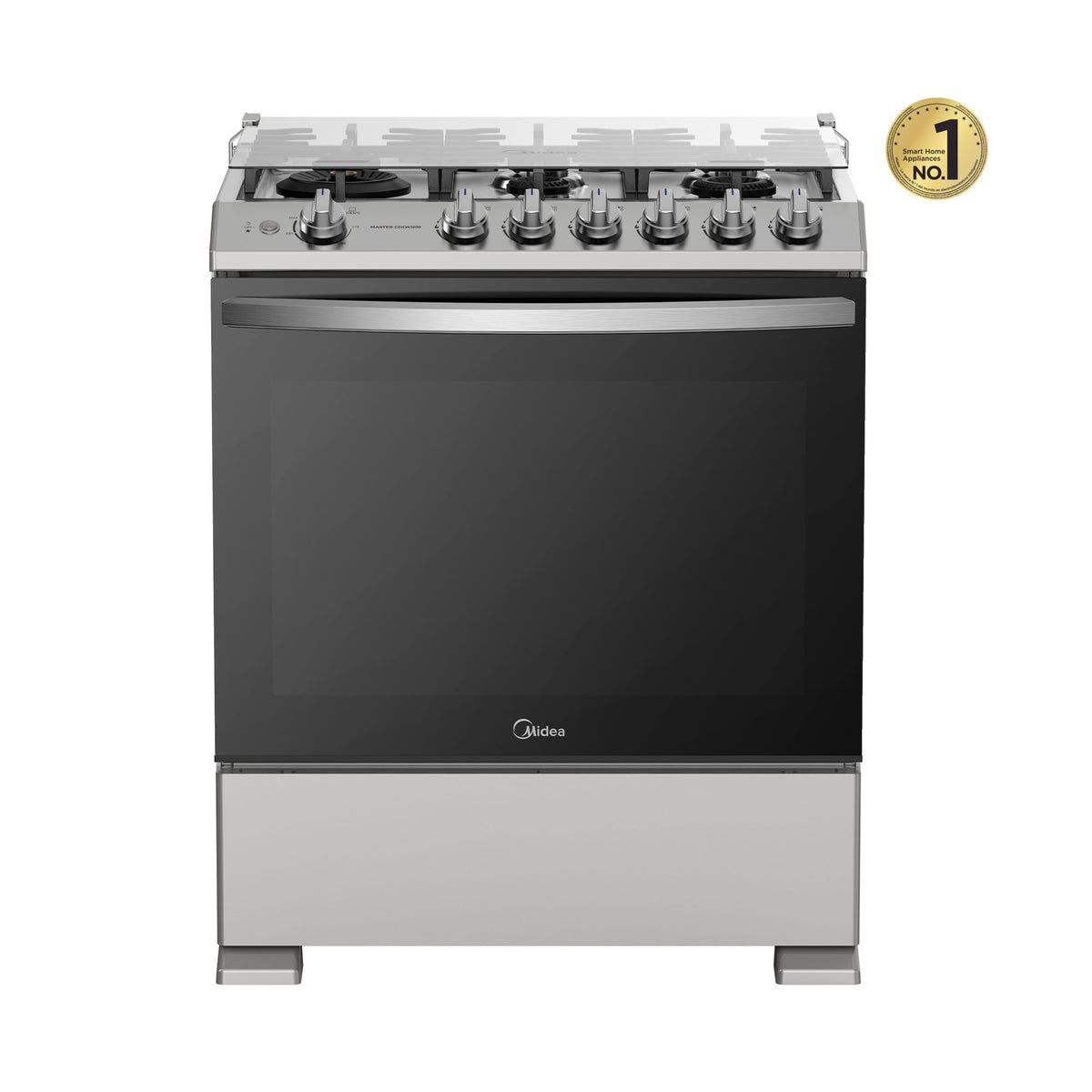 Estufa  de Piso Midea con Capelo 30" MASTER COOK Silver