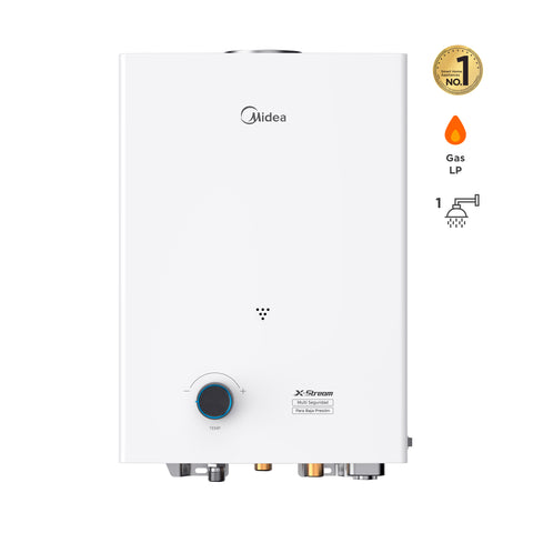 Calentador de Agua Midea Instantaneo, Gas LP , 6L