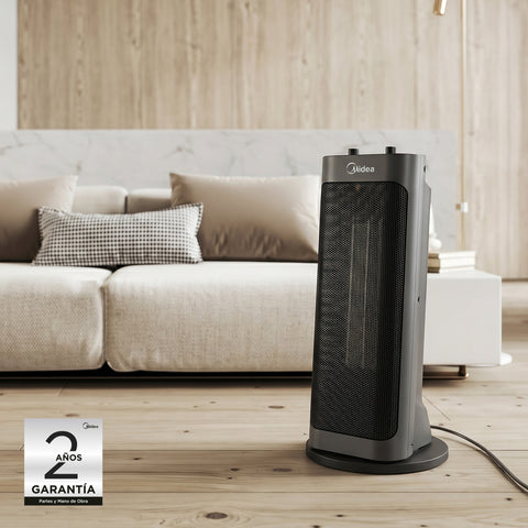 CALEFACTOR TORRE MIDEA MHC150MBB 18 PULG CERAMICO negro 1
