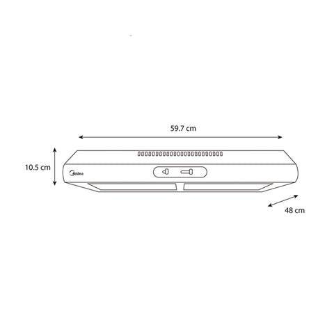 Campana de Pared 24” Slim Midea - Acero Inoxidable