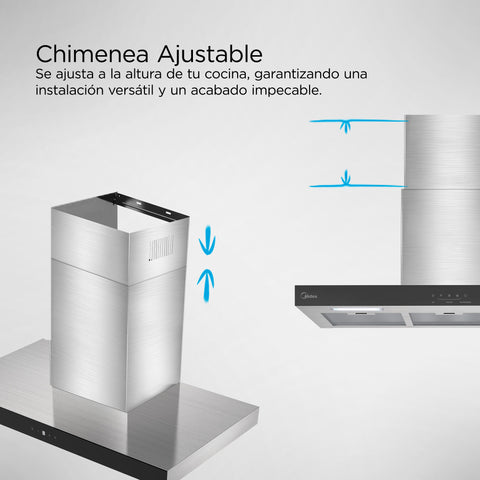Campana Midea Decorativa de Pared 36 T Shape