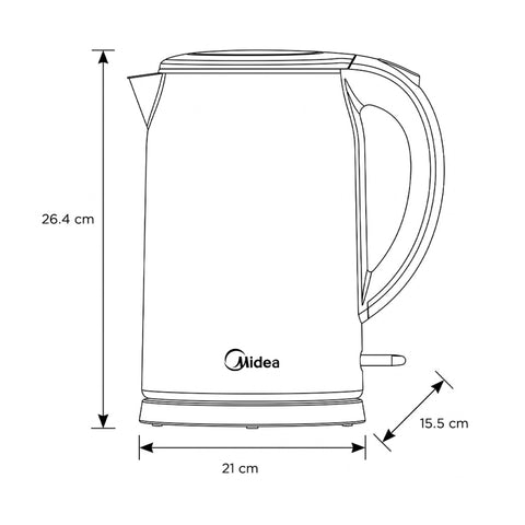 Hervidora Midea Doble Pared 1.7L