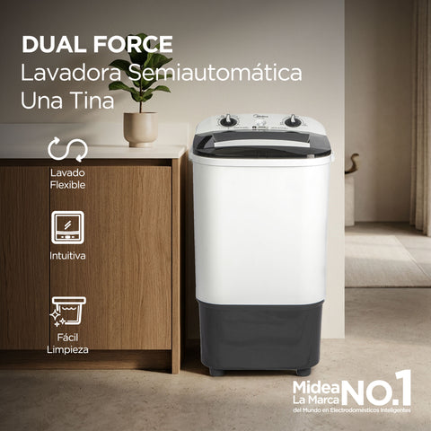 Lavadora Semiautomatica Una tina 10 Kg Midea