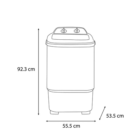 Lavadora Midea 13 kg Manual Blanca
