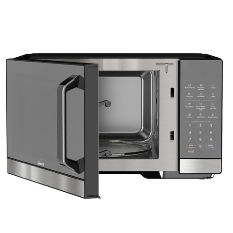 Horno microondas MIDEA 1.0 pies cubicos Negro / stainless steel