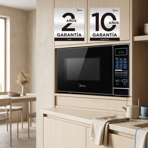 Horno Midea  Microondas De 0.7 Pies Cúbicos MMDR07S2BW