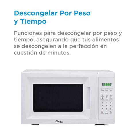 Microondas Midea MMDP07S2CW 0.7 Pies 31 Litros