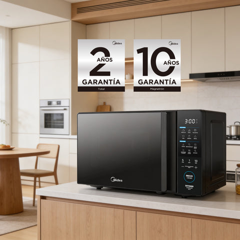 Microondas .7 MIDEA MMDT07S2MB 0.7 Pies Negro
