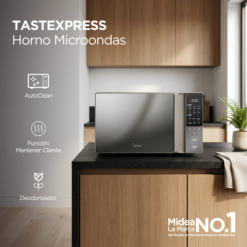 Horno de Microondas Midea 1.4 Pies Gris