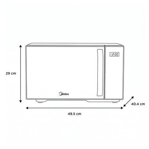 Microondas Midea 1.1 Pies Silver