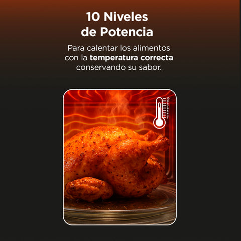 Horno de microondas Midea 1.1 pies cúbicos (32L) SmartECO Gris