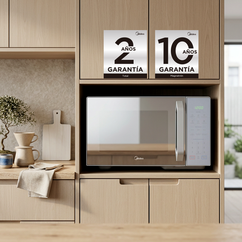 Horno Microondas MIDEA 1.1 PIES Grill Espejo Gris