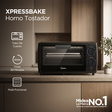 Horno Eléctrico Xpress Bake 12L Negro