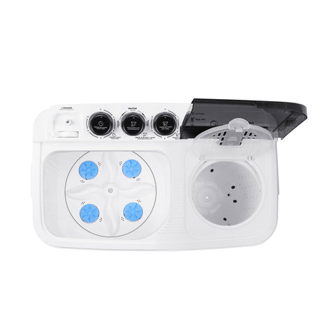Lavadora Semiautomática Doble Tina 11 Kg Blanca Impulsor
