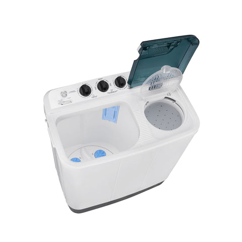 Lavadora Semiautomática Doble Tina 11 Kg Dual Force Blanca