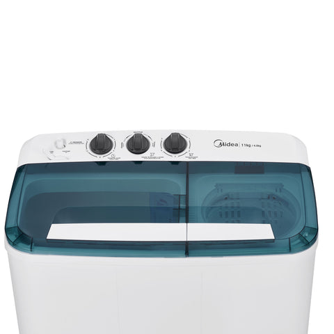 Lavadora Semiautomática Doble Tina 11 Kg Dual Force Blanca