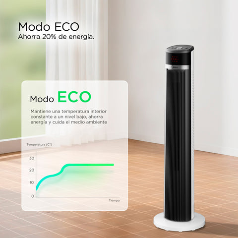 Ventilador de Torre 42" Midea Blanco con Negro  MTF18TR
