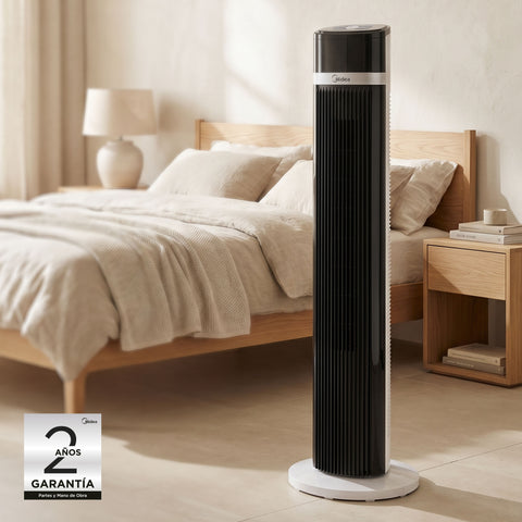 Ventilador de Torre 42" Midea Blanco con Negro  MTF18TR