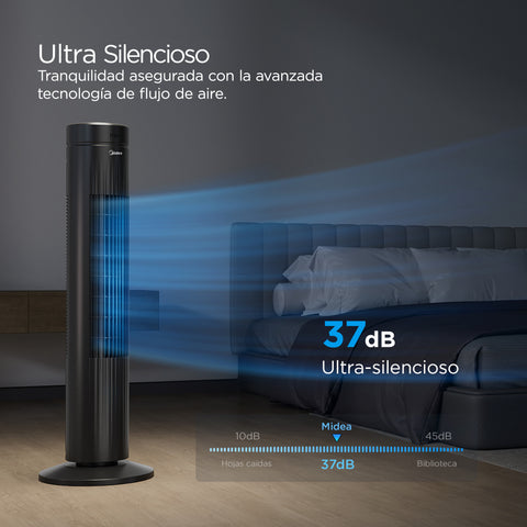 Ventilador de Torre 30" Midea CoolBreeze Negro MTF30RABK