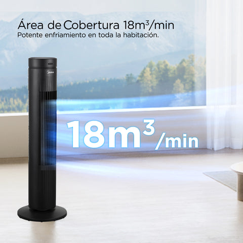 Ventilador de Torre 30" Midea CoolBreeze Negro MTF30RABK