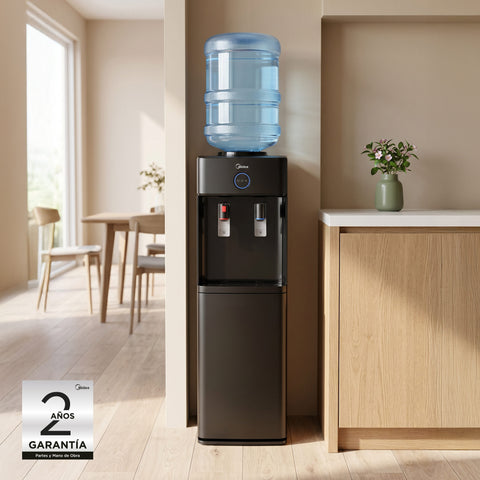 Despachador De Agua Midea Carga Superior Con Compresor Negro